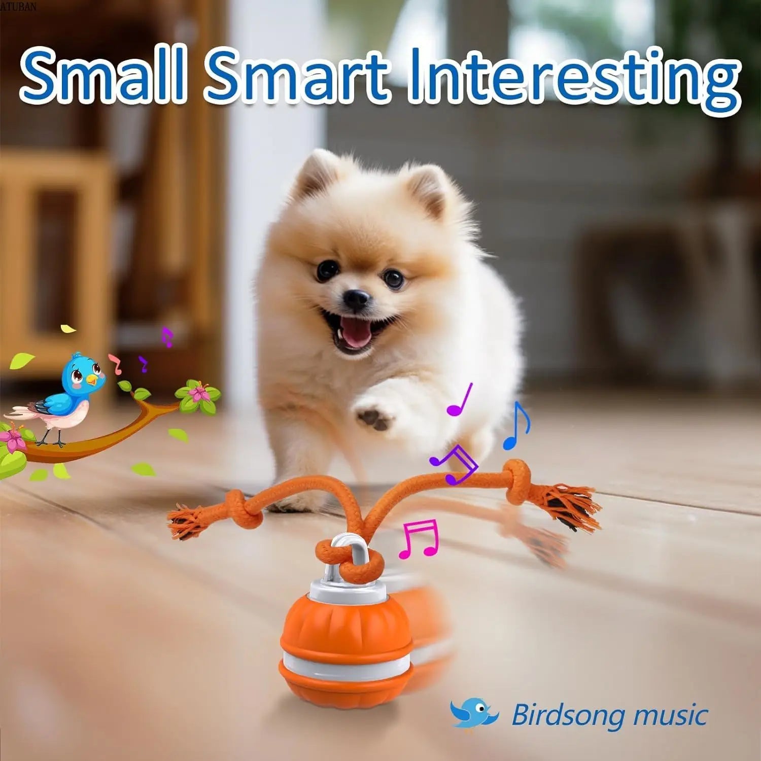 Interactive Dog Toys,Motion Activated Dog Ball,Automatic Rolling Ball Toys for Puppy,Active Rolling Ball for Cats&Dogs